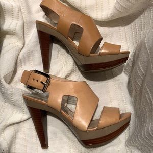 Michael Michael Kors Carla Stacked Heel Womens 7.5
